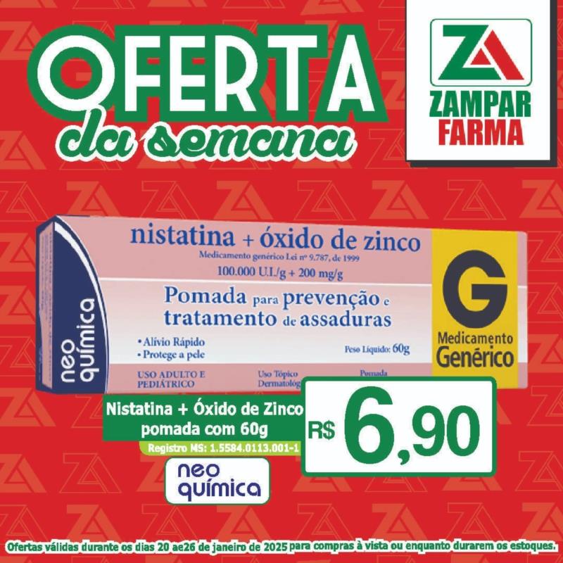 Ofertas da semana na Zampar Farma