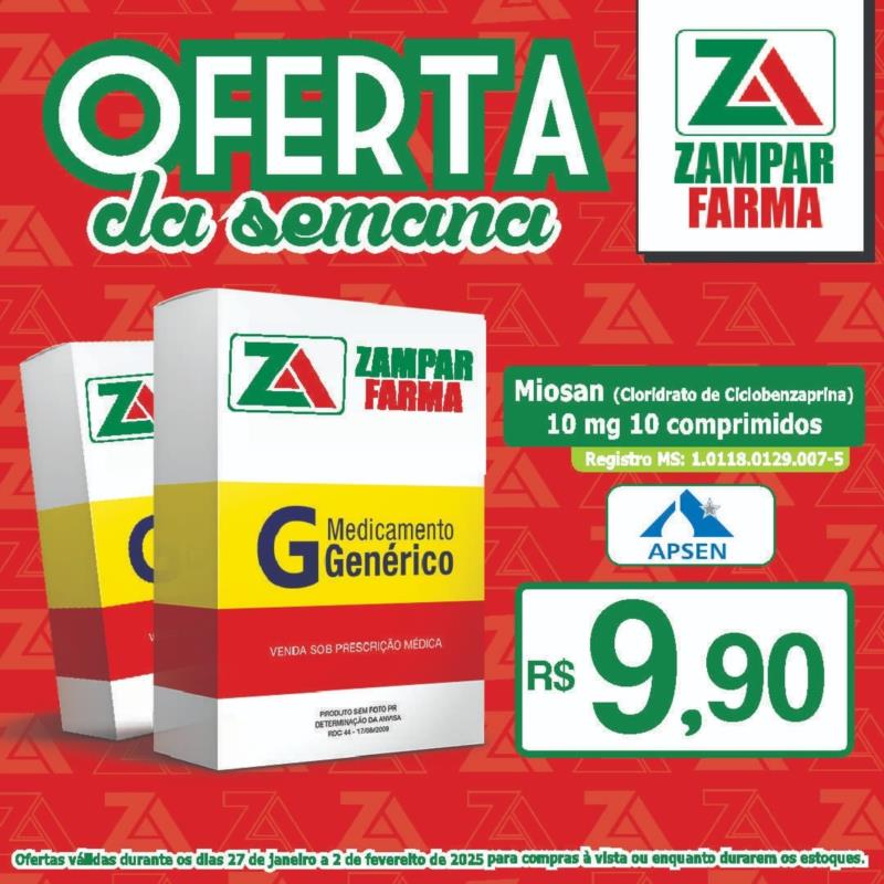 Ofertas da semana na Zampar Farma 