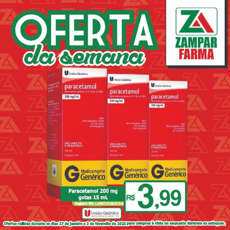 Ofertas da semana na Zampar Farma 