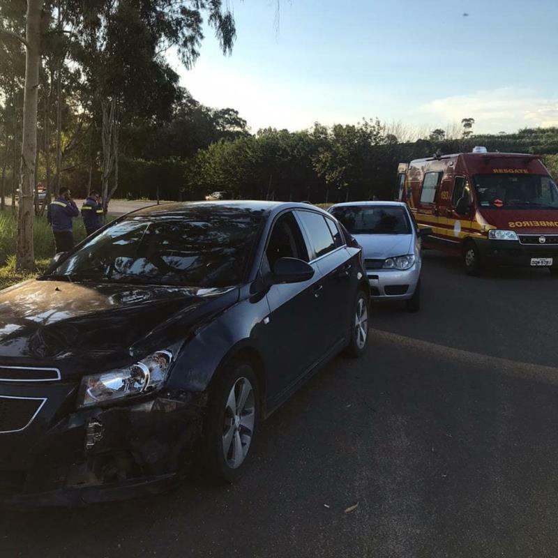 Motociclista fica ferido em acidente na BR- 491, no trevo de Juruaia